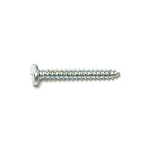 Midwest Fastener Sheet Metal Screw, #8 x 1-1/4 in, Zinc Plated Steel Pan Head Slotted Drive, 100 PK 50965 - main